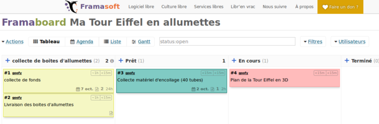 Vue Tableau
