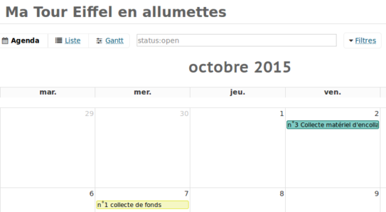Vue Agenda