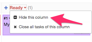 Hide a column