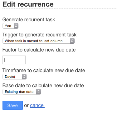 Recurring task