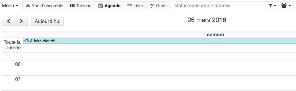 Vue Agenda