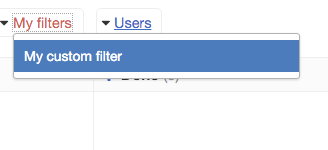 Custom Filter Dropdown