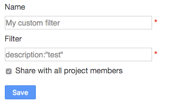 Custom Filter Creation