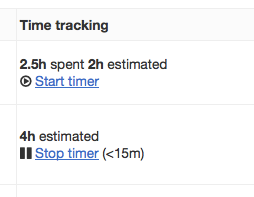 Chrono des sous-tâches