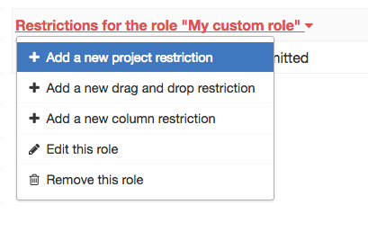 Add a new restriction