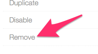 Removing Projects