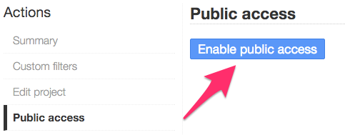 Enable public access